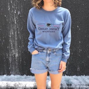 Smoky mountain crew neck